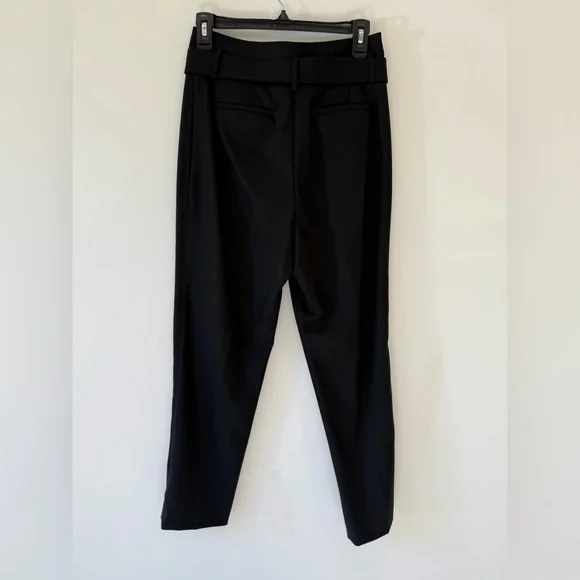 Reiss “Blythe” Wool-Blend Black Tapered Trousers Belt Women’s Size 4 carrier - Picture 5 of 10